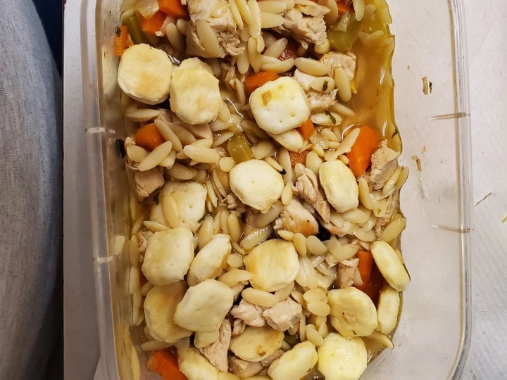 Easy Steps to Prepare Chicken orzo soup the Delicious Tasty