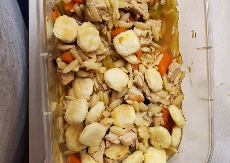 How to Make Quick Chicken orzo soup