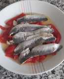 Pimientos piquillo y filetes sardinas