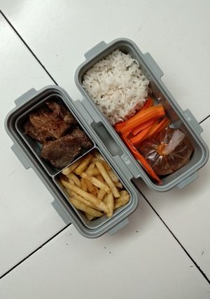 Foto resep Beef Steak & Saus Baberque