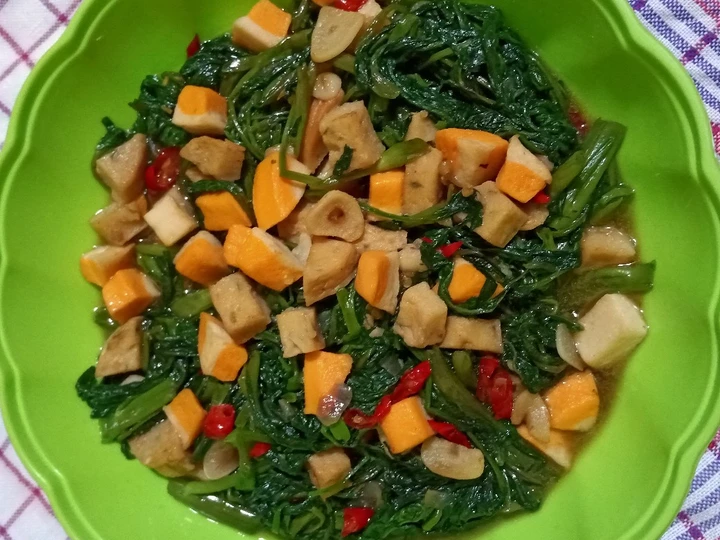 Langkah Gampang Membikin Resep 2. Tumis Kangkung Saus Tiram dengan Fish Ball &amp;amp; Scallop yang Bisa Manjain Lidah Anti Ribet, Lezat Sekali