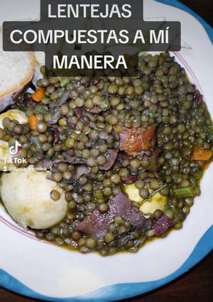 Una foto de Lentejas compuestas a mi manera