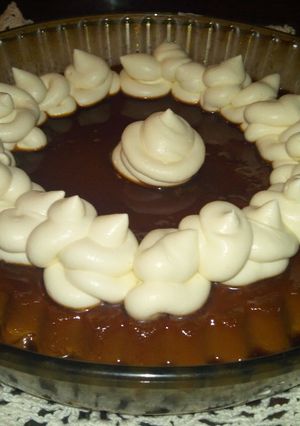 Una foto de Flan de café sin horno