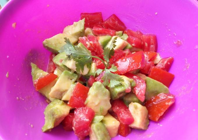 Steps to Make Any-night-of-the-week Avocado Tomato Salad#SaladContest