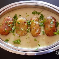 Khoya Paneer Kofta in Creamy Khoya Gravy A picture of Khoya Paneer Kofta in Creamy Khoya Gravy.