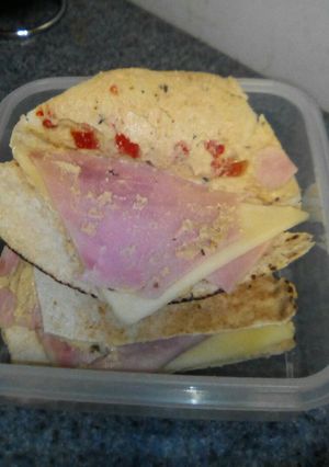 Una foto de Quesadillas de pan Pita
