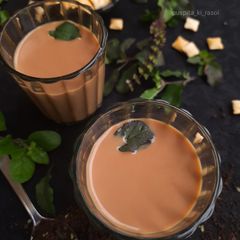 A picture of Tulsi chai/ holy basil leaves tea.