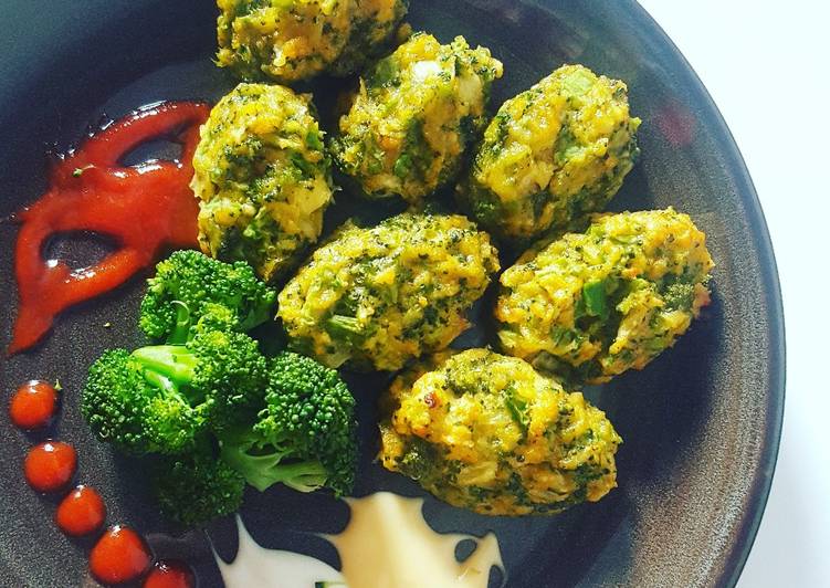 Broccoli tots (snack brokoli panggang simpel) ala fe