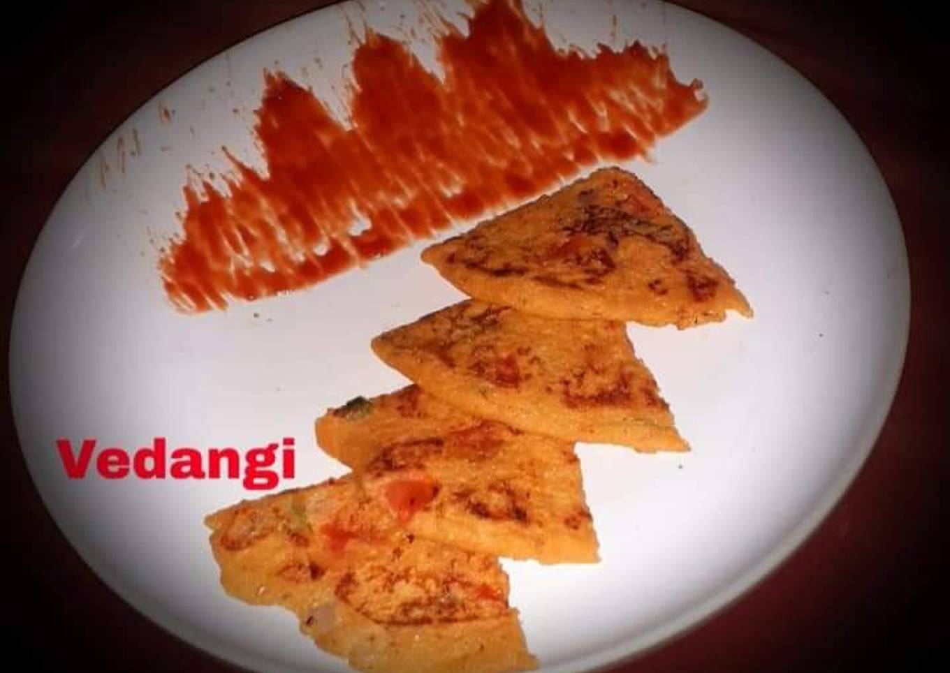 Pancakes with corn flour and wheat flour