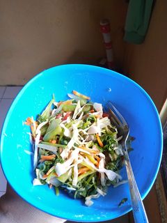 Foto resep Salad bayam + sayur sop