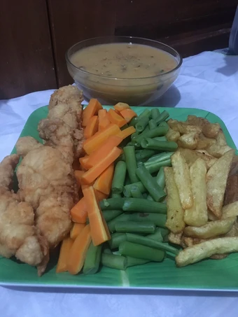 Cara Gampang Membuat Resep Chicken steak with brown mushroom sauce ala fe yang Lezat Anti Ribet, Lezat Sekali