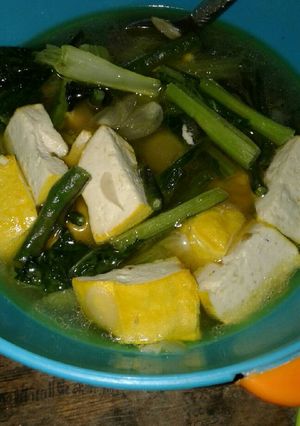 Foto resep Sayur tahu sawi kacang panjang