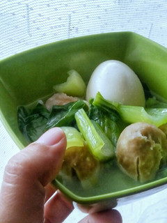 Foto resep Sup Pakcoy Baso Telur