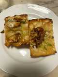 Bruschette di capesante marinate al finocchietto selvatico