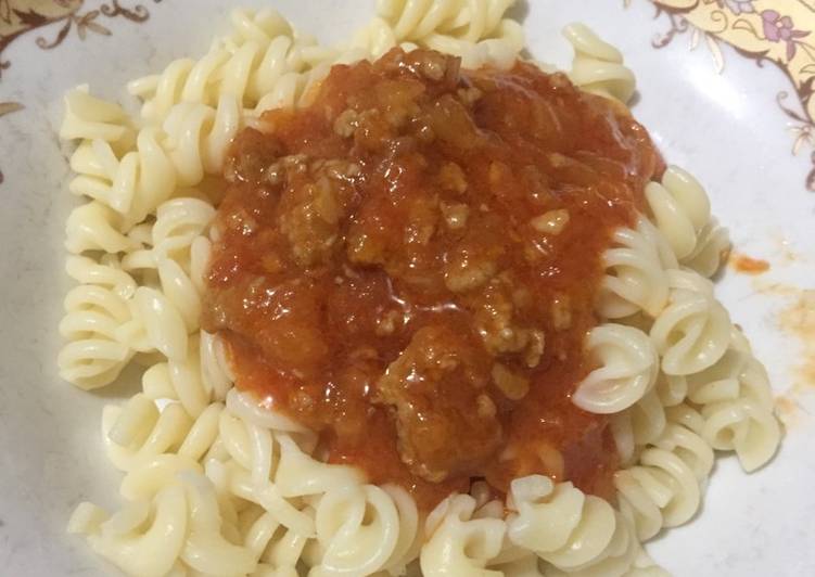 Langkah Mudah untuk Membuat Spaghetti saus homemade yang Lezat
