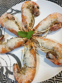 鹽烤大蝦 的食譜成品照片