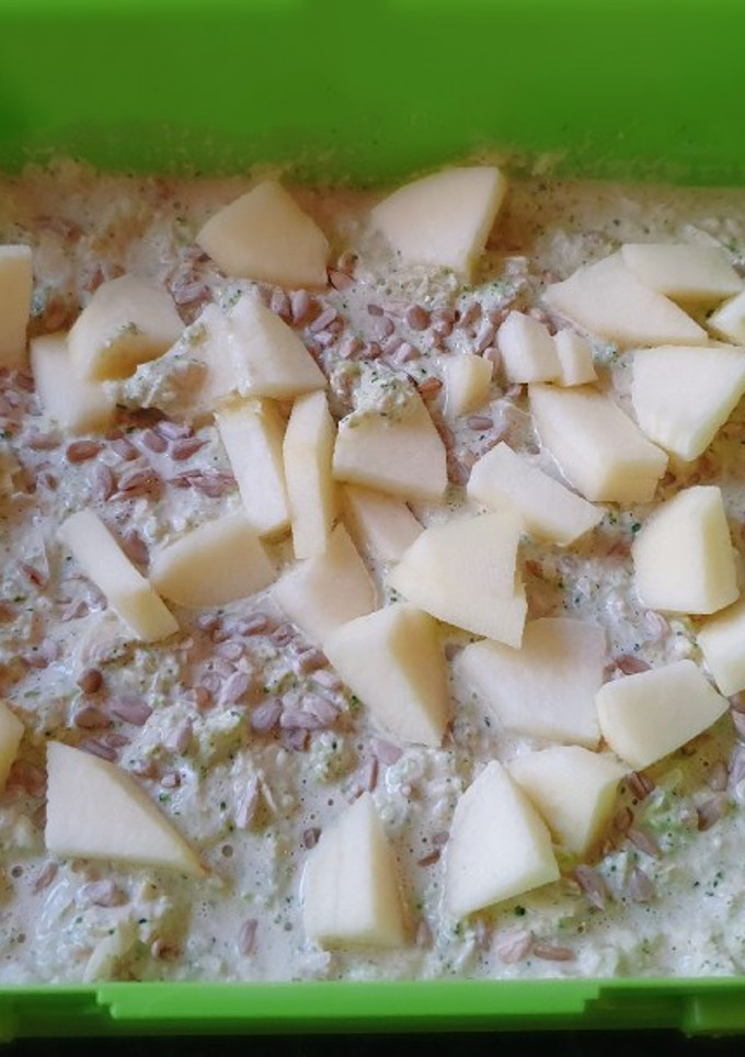 Una foto de Ensaladilla de brócoli, manzana y pipas