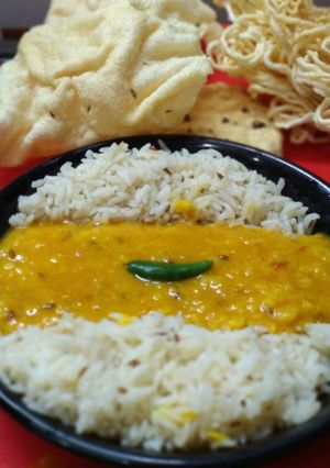 A picture of Daal rice.