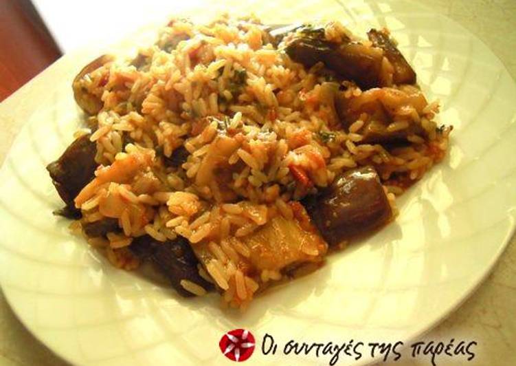 How to Prepare Super Quick Homemade Eggplant rice by Lina