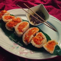 Sweet Coconut Steamed roll 🍛 (My fusion recipe) A picture of Sweet Coconut Steamed roll 🍛 (My fusion recipe).