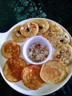 A picture of Banana, Jaggery Pancakes.