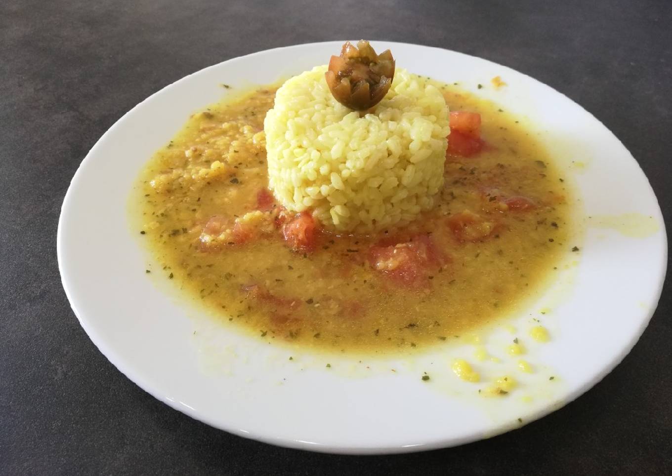 Masoor Dal o Sopa de lentejas rojas
