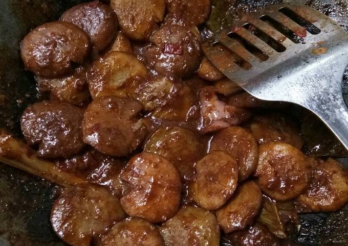 Bagaimana Menyiapkan Rendang jengkol enakk praktis bumbu instan, Enak Banget