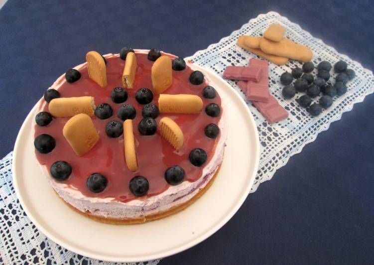 Cheesecake Ai Plasmon Con Cioccolato Ruby E Mirtilli La Ricetta Velocissima