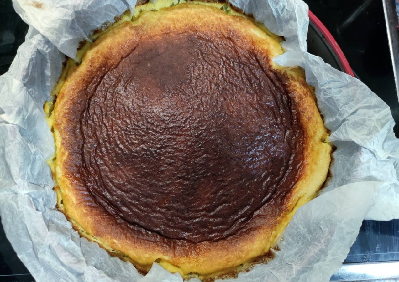 Tarta de queso crema y limón ligera al horno (sin azúcar) fácil