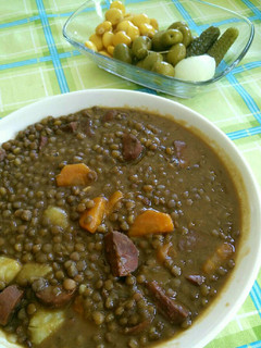 Una foto de Lentejas con chorizo