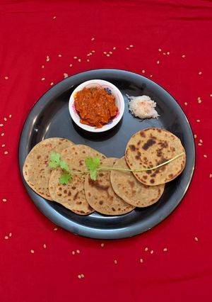 A picture of Horse gram Paratha.