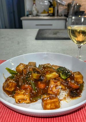 Une photo de Tofu sauce aux arachides