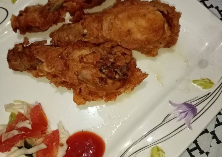 Easiest Way to Prepare Super Quick Homemade Crispy fried chicken leg piece