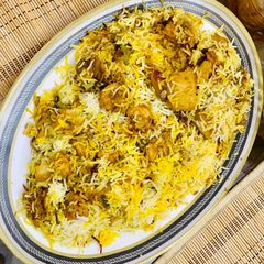 A picture of Maa k hathon ki Prawn 🍤 Biryaniii 😋.