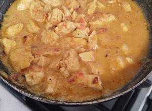 Una foto de Pollo al curry express