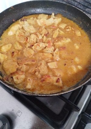 Una foto de Pollo al curry express