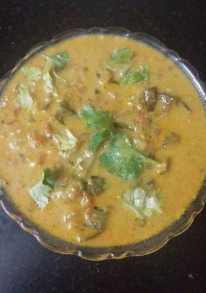 A picture of Shahi bhindi.