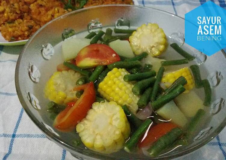 Bagaimana meracik Sayur Asem Bening, Bisa Manjain Lidah