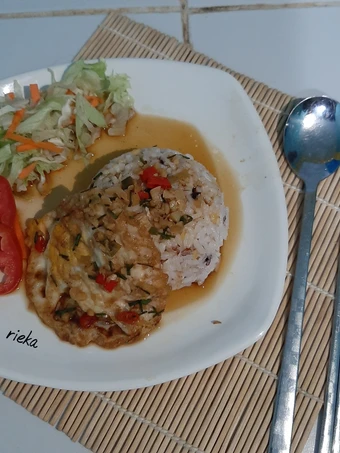 Cara Gampang Membikin Resep 44. Nasi Telur ceplok Pedas Pontianak yang  Bikin Ketagihan Anti Ribet, Mantap