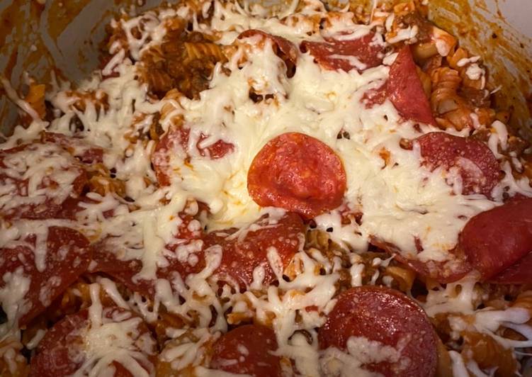 Steps to Make Perfect Pizza pasta bake