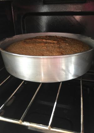 Una foto de Torta de banana con harina integral y chía. Muy fácil
