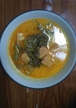 Foto resep Tahu tempe sawi asin Kuah santan