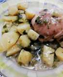 Pollo al verdeo express y one-pot