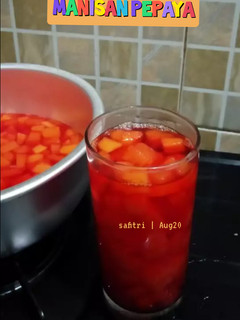 Foto resep Manisan Pepaya Minuman segar