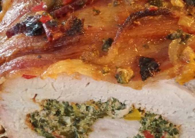 Recipe of Award-winning Sunhine&#39;s bacon wrapped porkloin