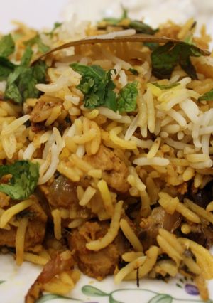 A picture of Veg Soya Biryani.