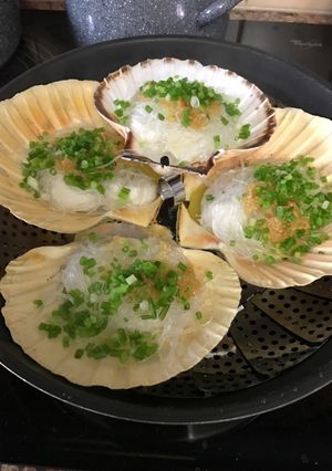 Hình của món Sò điệp hấp tỏi.