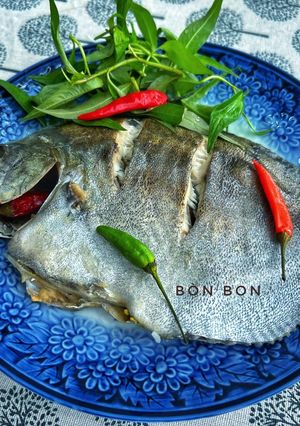 Hình của món Cá Nâu Hấp Bia.