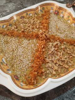 عکسی از دستور حلیم بادمجان با مرغ و عدس
