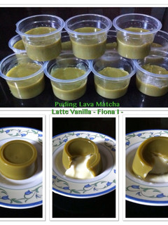 Foto resep Puding Lava Matcha Latte Vanilla